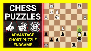 Chess Puzzles to Practice. Themes: Advantage, Short puzzle, Endgame. Learn Chess