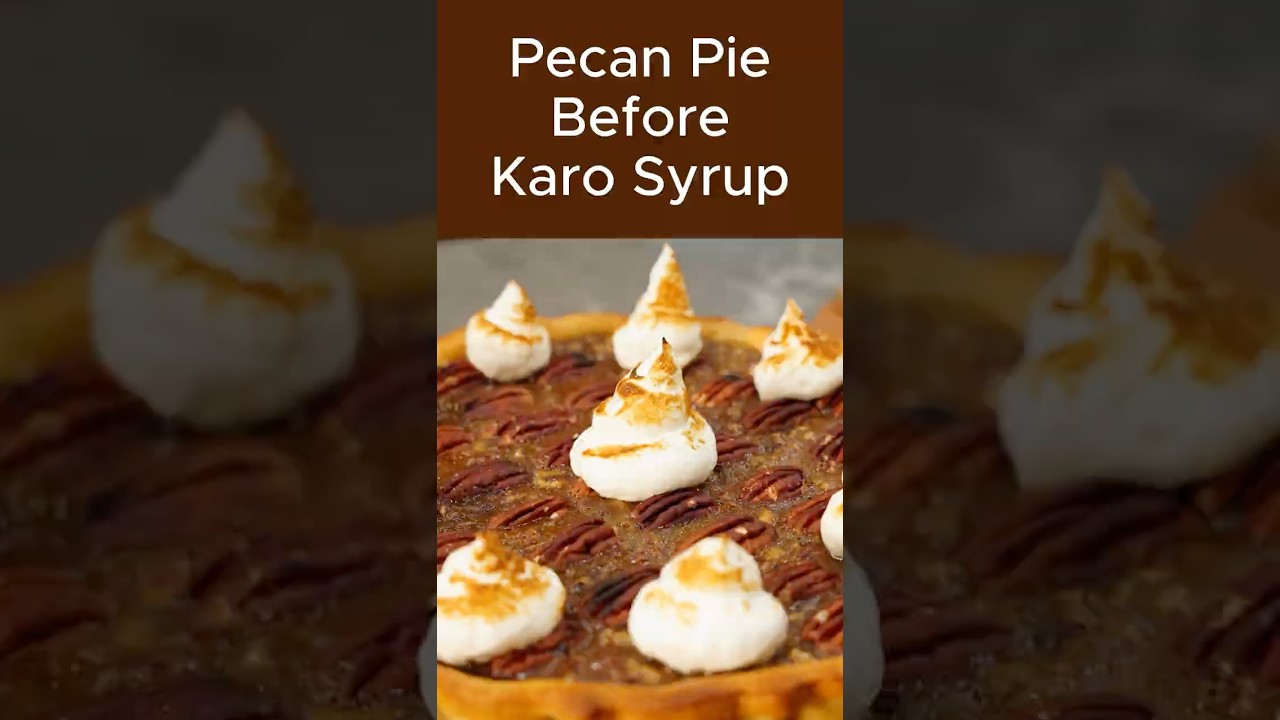 Pecan Pie without Corn Syrup from 1914! #pecanpie