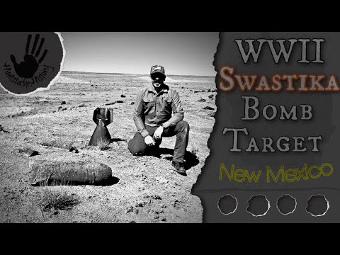 WW2 Era Swastika Bombing Target in the New Mexico Grasslands