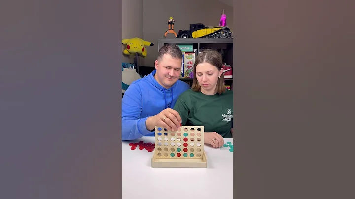Who’s going to win this Connect4🔴🟢 game? #couplegame #boardgame #funny #fun #gamenight #connect4