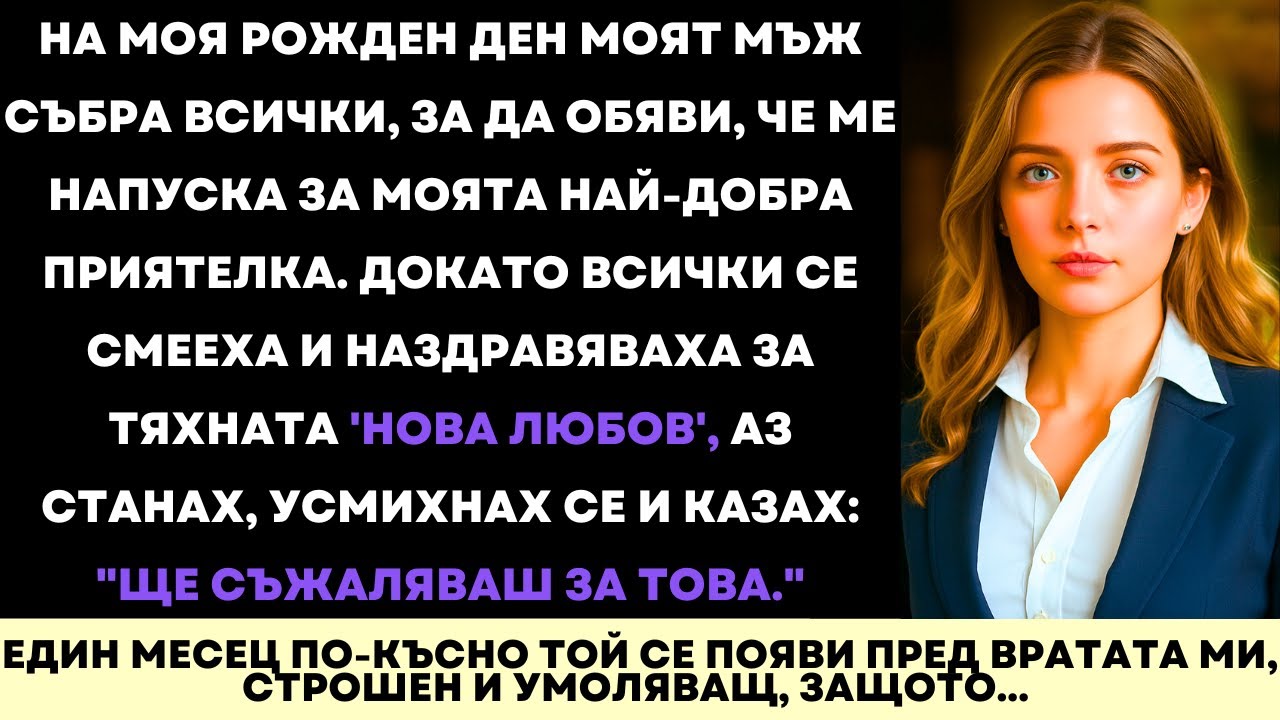 На Рождения Ми Ден Съпругът Ми Ме Напусна Заради Най-Добрия Ми Приятел—Месец По-Късно Моли