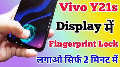 Vivo Y21s In Display Fingerprint Setting || How To Set Display Fingerprint Lock On Vivo Y21s
