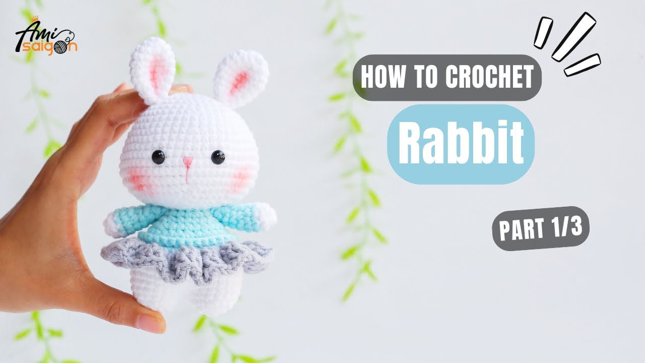#992 | Rabbit Amigurumi (1/3) | How To Crochet Animals Amigurumi | @AmiSaigon