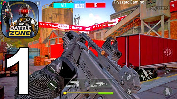 BattleZone: PvP FPS Shooter - Gameplay Walkthrough Part 1 Tutorial Frontine (Android Gameplay)