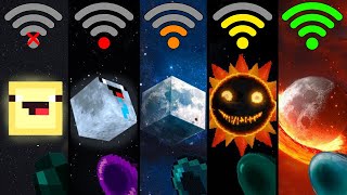 minecraft moon with different WiFi be like