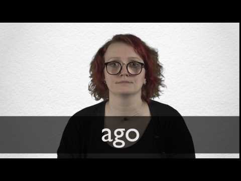 How to pronounce AGO in British English