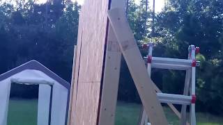 https://goo.gl/Dz4obT visit our channel here https://goo.gl/jj1TZz Framing and raising of first wall. This wall has 2 windows, which 