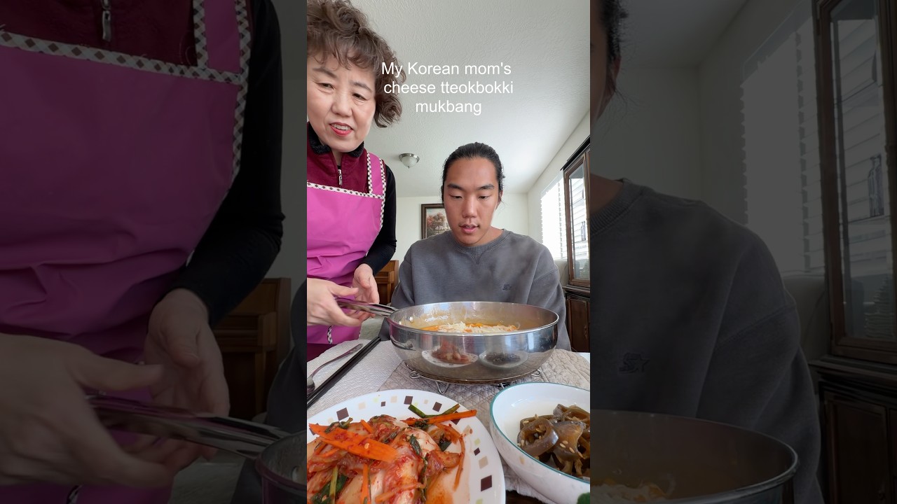My Korean moms cheese tteokbokki mukbang