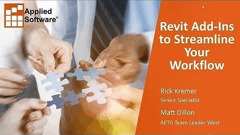 Webinar: Revit Add-Ins to Streamline Your Workflow