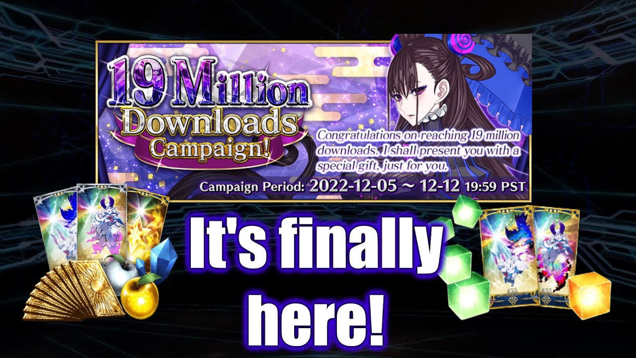 [FGO NA] 19 Million Downloads Campaign Overview | Lots of goodies!