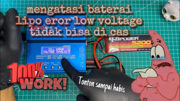 Cara mengatasi baterai lipo eror low voltage❗️❗️❗️ Tonton sampai habis ‼️IMAXB6AC