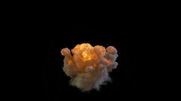 FumeFX Explosion (3DS max, Mental ray)
