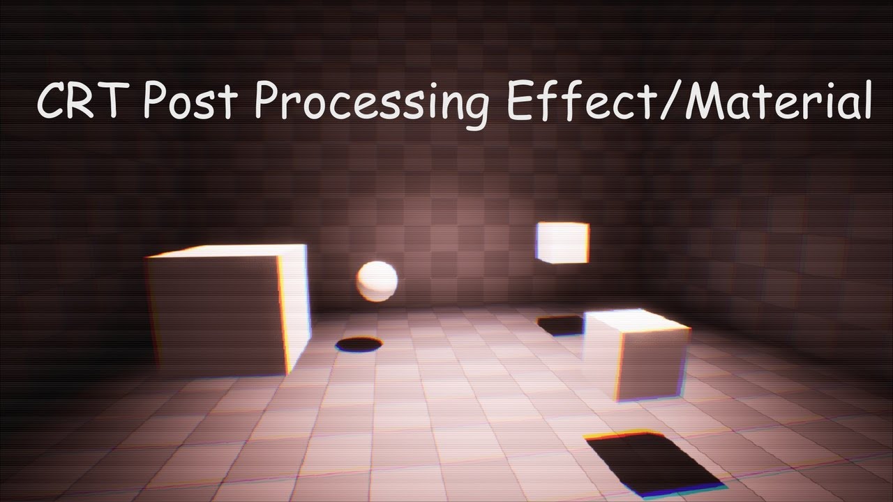 Post Processing - CRT Monitor Effect UE5 - YouTube