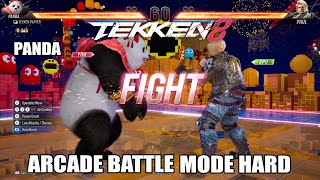 Tekken 8 - Panda - Arcade Battle Gameplay - Mode Hard