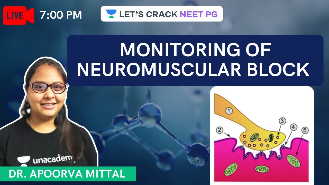 Monitoring of Neuromuscular Block | NEET PG 2021 | Dr. Apoorva Mittal