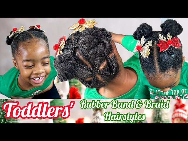 Box Rubber Band Hairstyle for your Baby Girl: Natural and Easy Hairstyles  for Kids. - YouTube