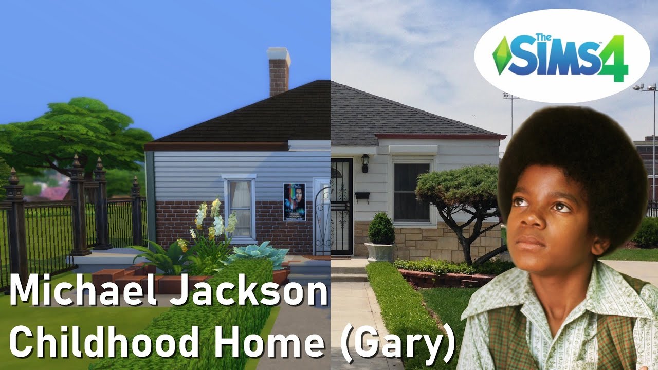 Michael Jackson Childhood Home in Gary Sims4 SPEED BUILD YouTube