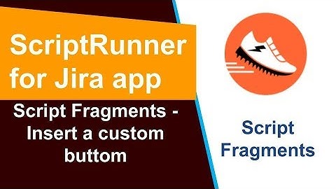 ScriptRunner - What are Script Fragments? Insert a custom button