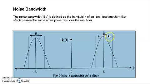 Noise temperature and Noise Bandwidth