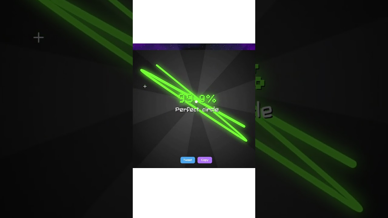 Perfect Circle Game Glitch | 99.9% Triangle 