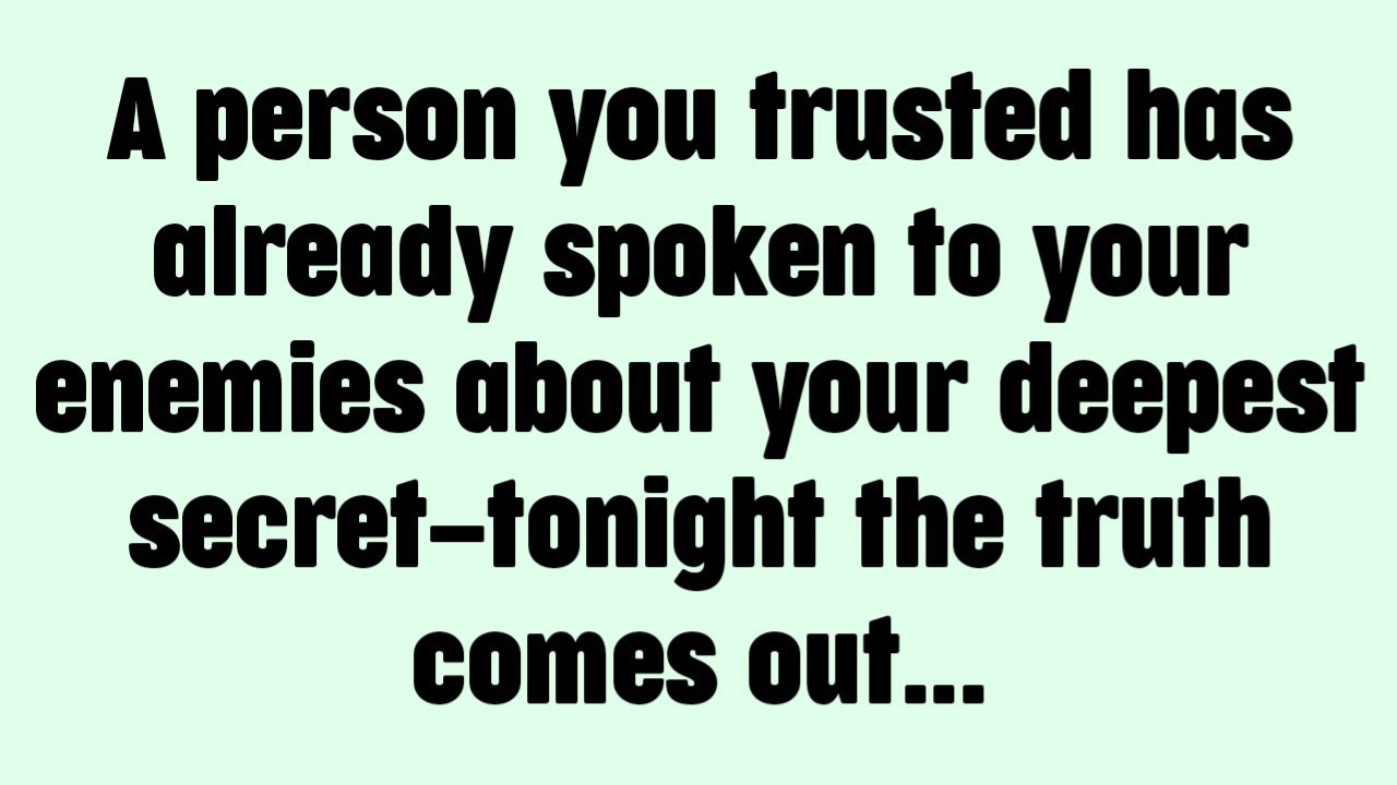 💸 A person you trusted has already spoken to your enemies about your deepest secret—tonight...