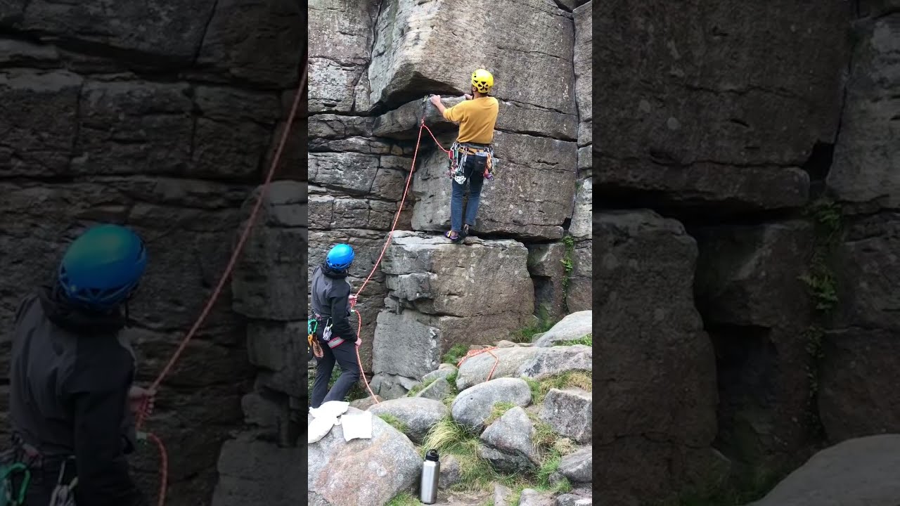Eliminator HVS 5b - Stanage Trad Climbing