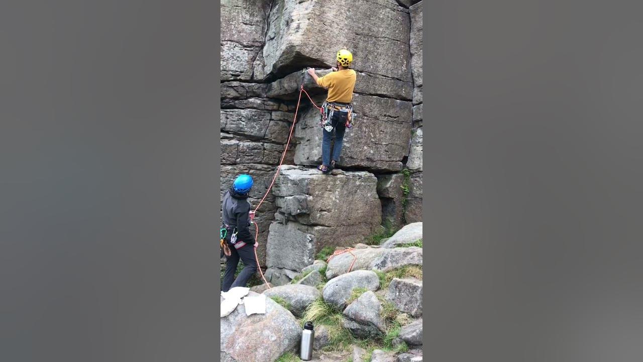 Eliminator HVS 5b Stanage Trad Climbing YouTube