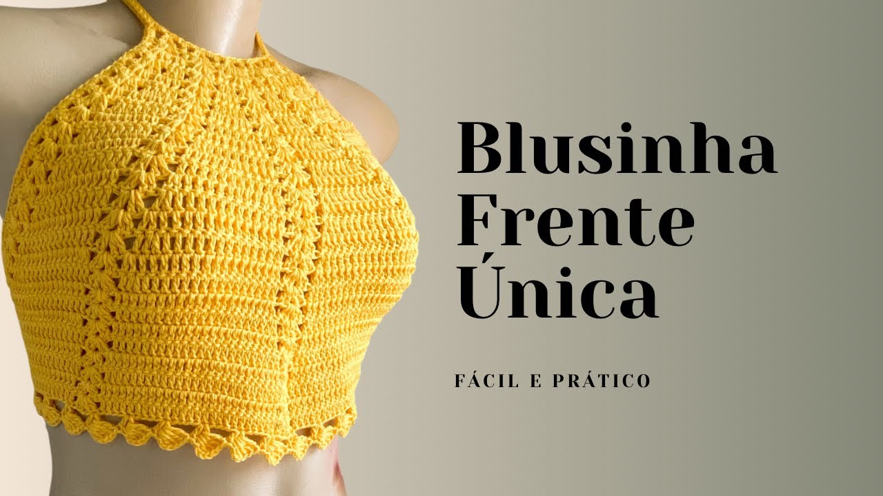 Blusinha de crochê para iniciantes/ Crochet blouse for beginners ​⁠@Marcos Junior Crochê