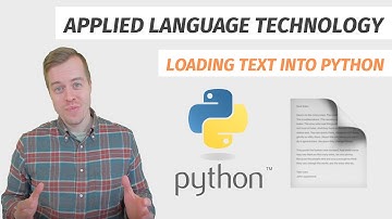 Loading text into Python