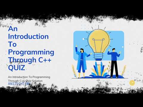 An Introduction To Programming Through C++ week 10 quiz of NPTEL