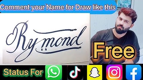 Rymond Name Signature Calligraphy Status | How to Cursive write with cut Marker #rymond @rymond