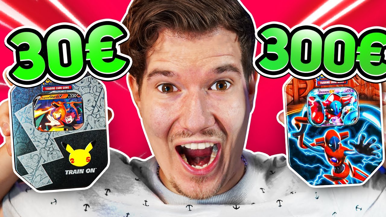 Was Lohnt sich mehr? 30€ VS 300€ Pokémon Tin Box!