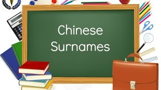 Chinese Surnames