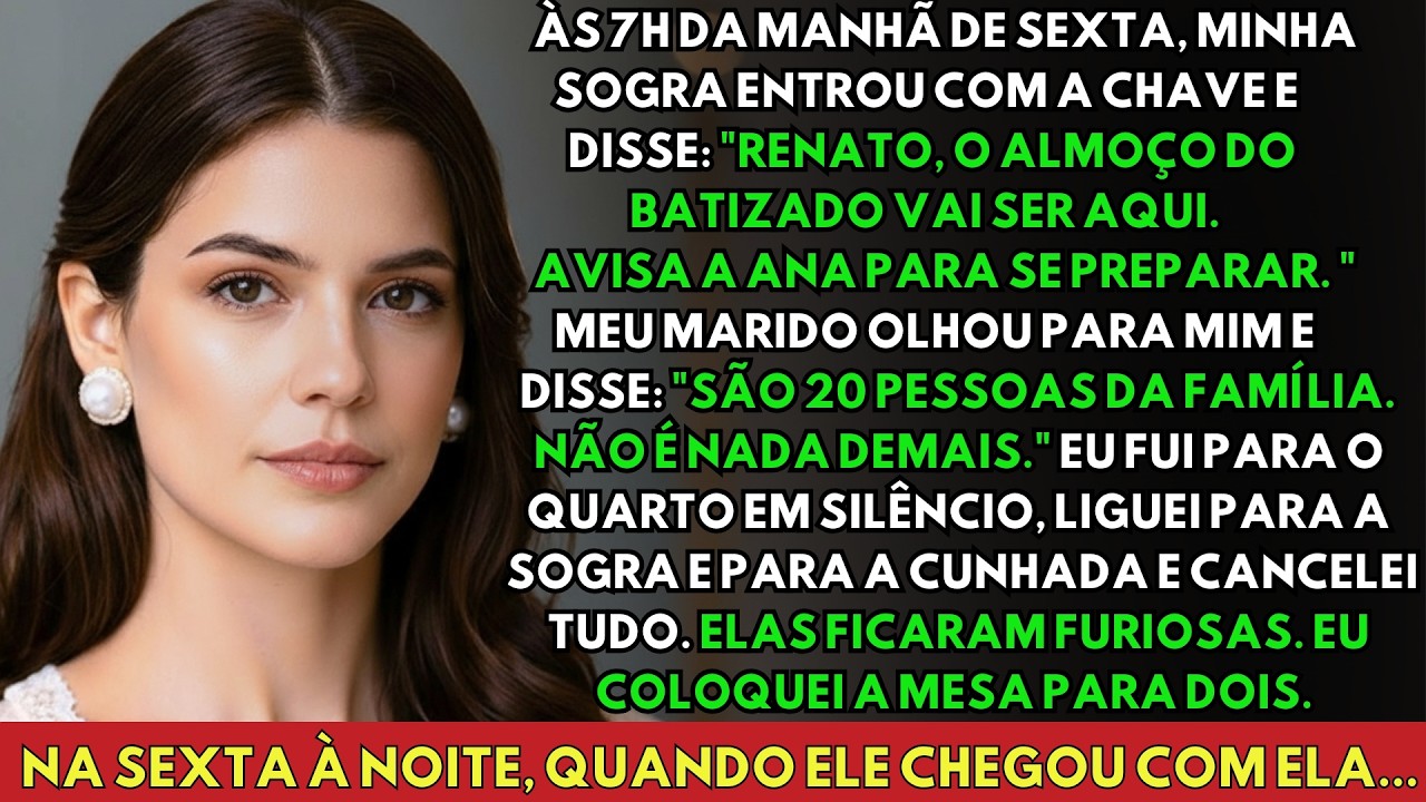 Minha Sogra Entrou Na Minha Casa Sem Avisar E Ofereceu Para 20 Pessoas — Eu Disse Não...