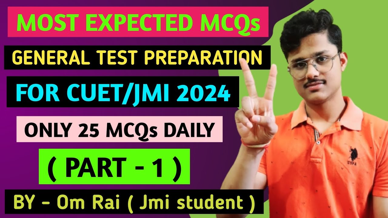 ( Part - 1 )GENERAL TEST STATIC GK MOST EXPECTED MCQ CUET | GENERAL ...