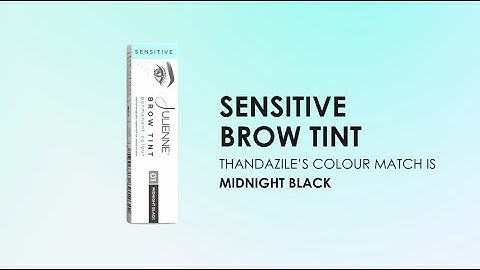 Midnight Black Sensitive Brow Tint 15ml  - with Thandazile