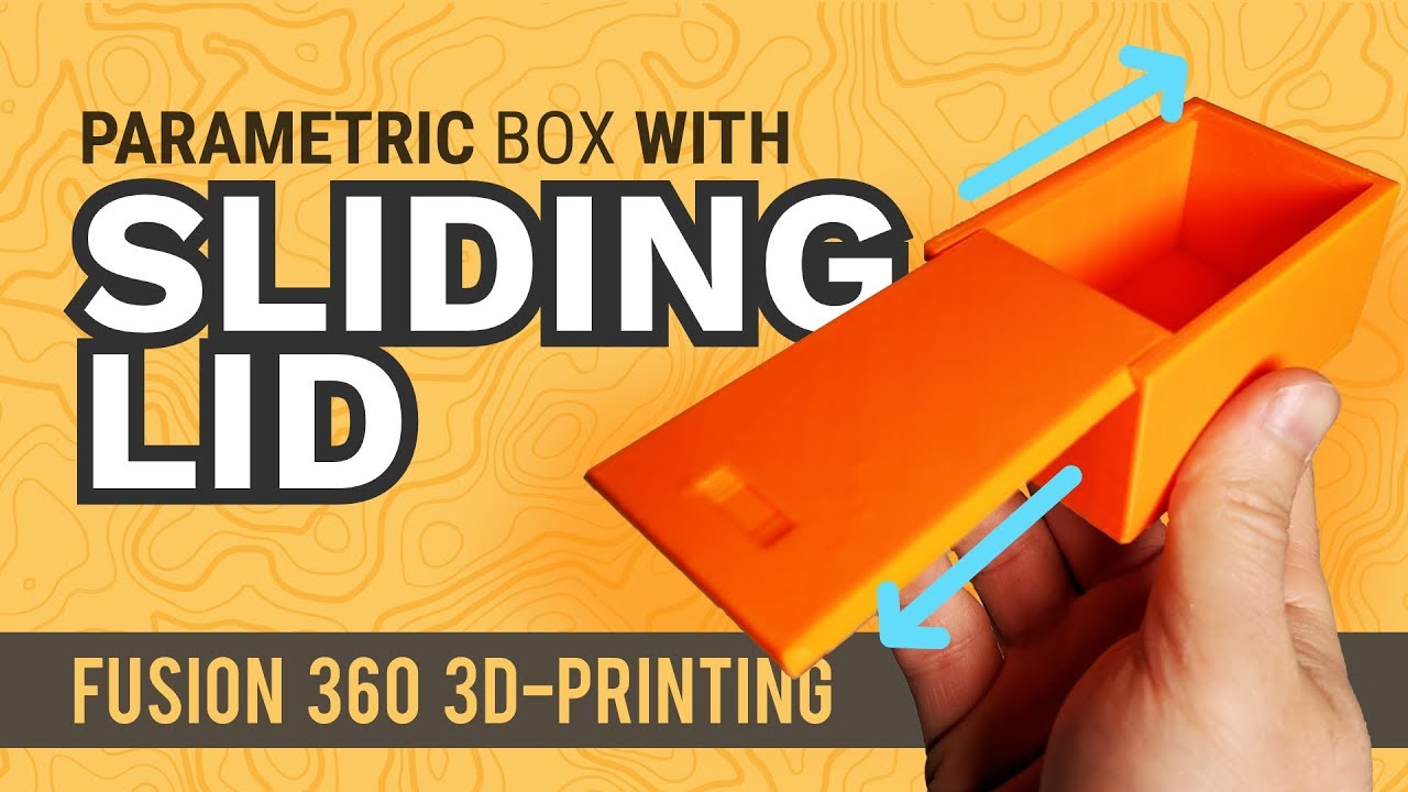 Dovetail Lid for Printed Box | Fusion 360 Tutorial -