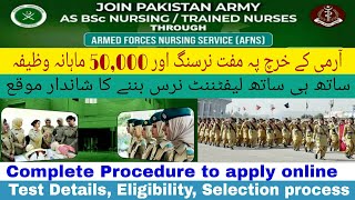 Armed Forces Nursing Service Afns 20222023 How To Apply Online Join Army As Lieutenant Nurse