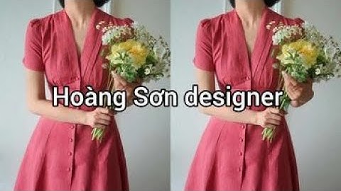 Dạy cắt may| hướng dẫn cách cắt đầm cổ tim leo nhún chân ngực theo mẫu | Hoàng Sơn designer