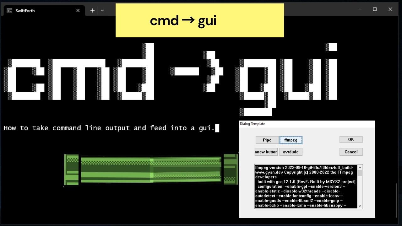 Создание графических оболочек для программ командной строки — SwiftForth