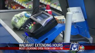 Walmart extending hours