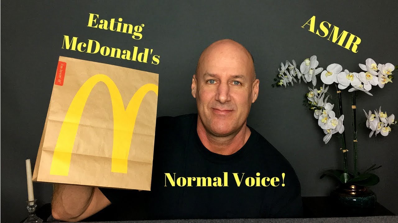 ASMR Eating McDonald's~Normal Voice.