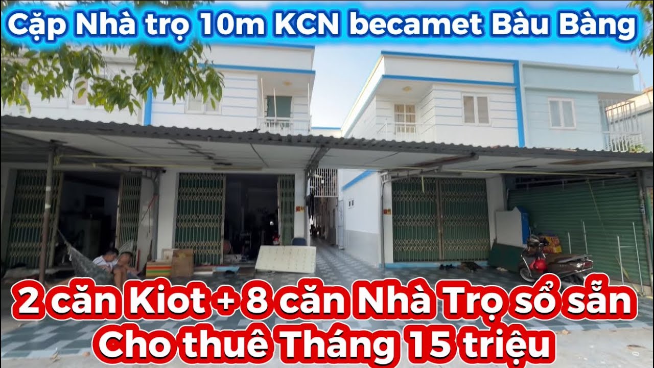 Cặp Trọ KCN Becamet Bàu Bàng TP Hồ Chí Minh 300m2 giá ngộp lắm Rồi #batdongsan  #shortvideo  #nhadep