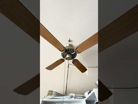52” Loyal ceiling fan startup to high - antique brass