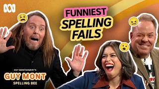 The BEST comedian SPELLING FAILS Season 1 Guy Montgomery s Guy Mont Spelling Bee ABC iview