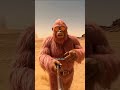 les aventures de Bigfoot et gorille