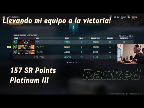WARZONE Ranked Win Llevando mi equipo a la victoria