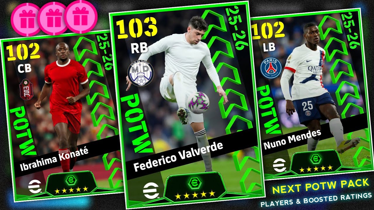 В четверг, 5 февраля 2026 года, в eFootball 2026 появится новый игрок недели (Potw Worldwide) || ...