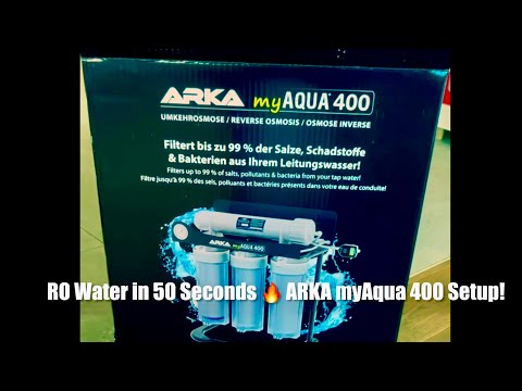 RO Water In 50 Seconds ARKA MyAqua 400 Setup 