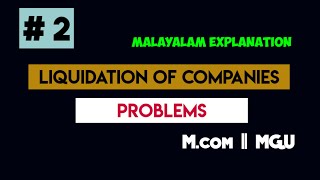 #2 Liquidation of Companies || M.com